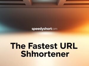 SpeedyShort.com: The Fastest URL Shortener