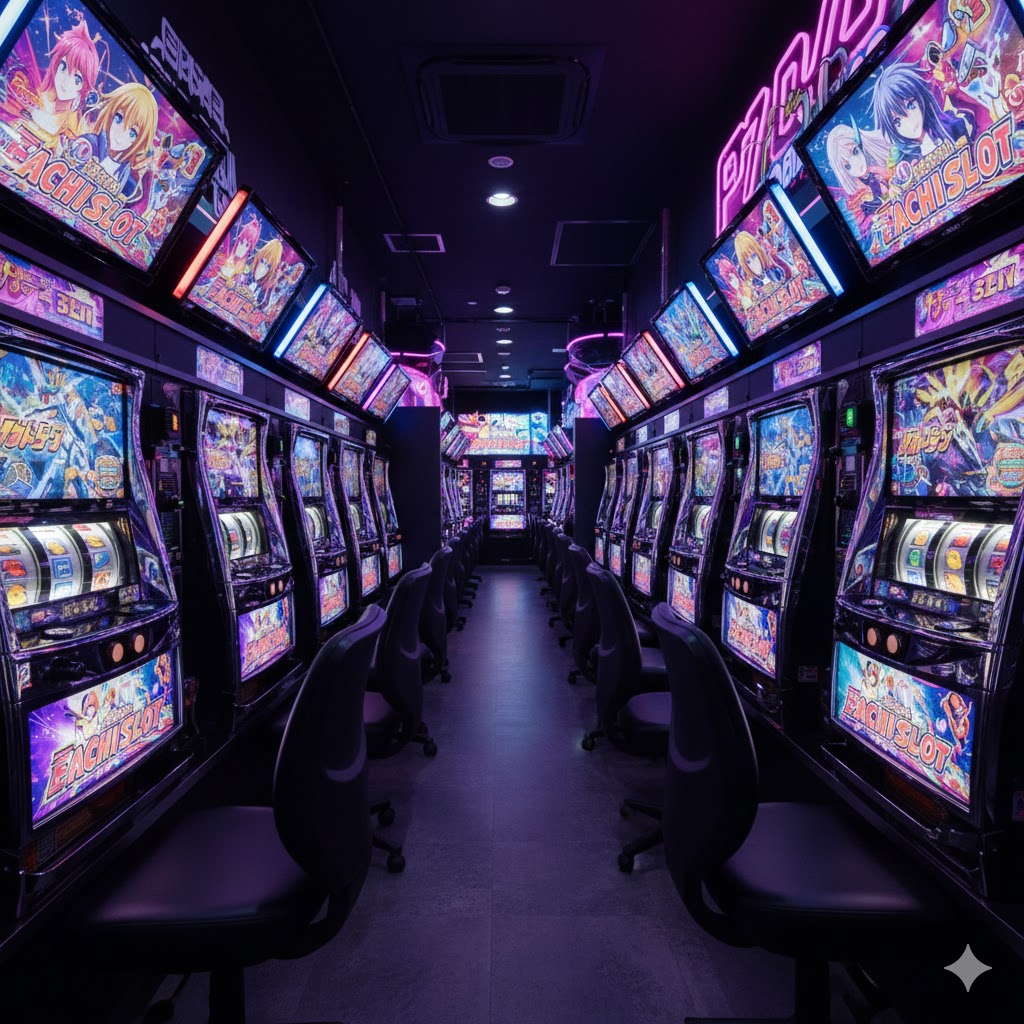 Evolusi Pachislot dari mesin mekanis tradisional ke era digital dengan layar LED anime canggih.